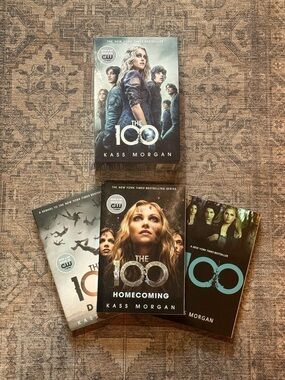 The 100 Book Set by Kass Morgan - Black & Teal Covers - set of 3